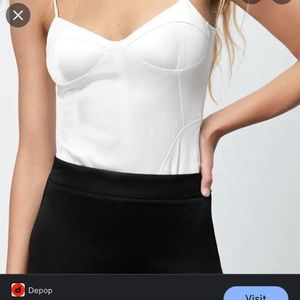 Zara dating effect corset bodysuit